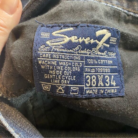 Seven 7 Straight Leg Jeans Size 38 - Picture 6 of 16
